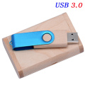 Wood clip 3.0 usb turn environmental protection maple usb flsash drive peach free lettering bamboo swivel Walnut Usb flash drive